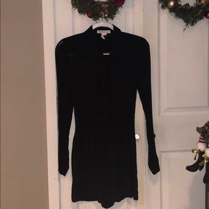 BCBG black long sleeved romper